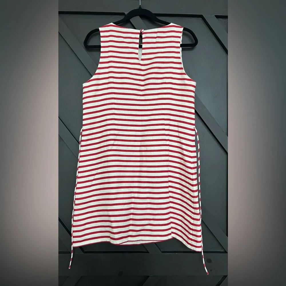 NWT Faithfull The Brand Red Breton Stripe Kelly Mini Dress, Size 4 (Small) - Picture 8 of 15
